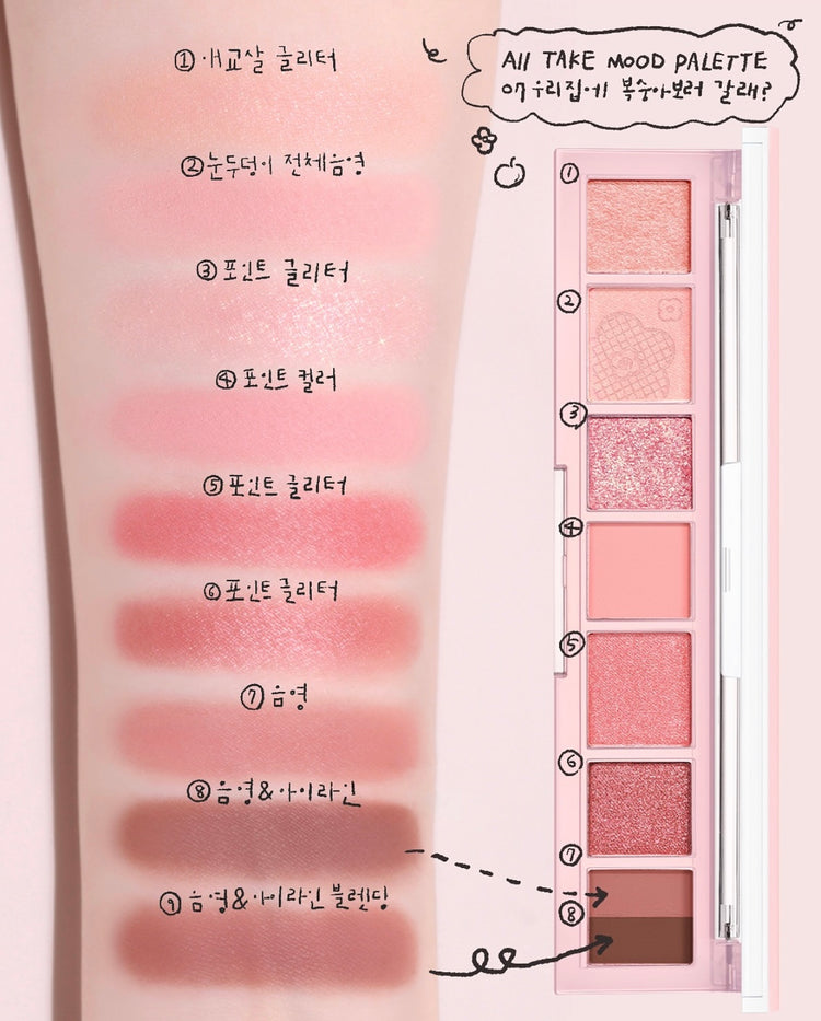 [眼影] PERIPERA全新升級版 All Take Mood Palette