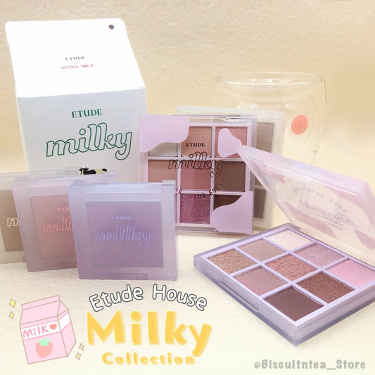[限定優惠] Etude House Milky Collection Eyeshadow & Blusher